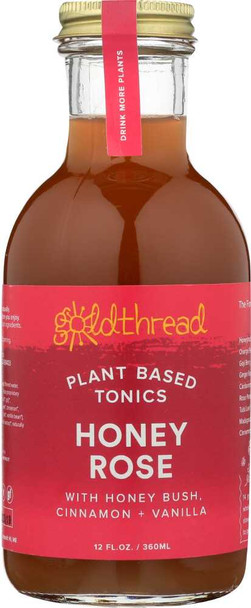 GOLDTHREAD: Plant Based Tonic Honey Rose, 12 oz New