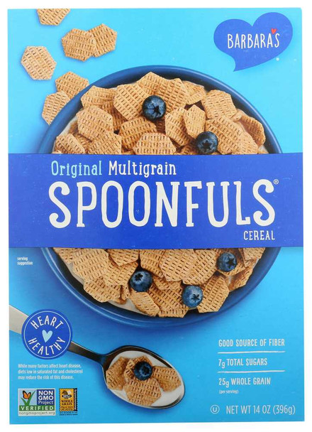 BARBARA'S BAKERY: Shredded Spoonfuls Multigrain Cereal Original, 14 oz New