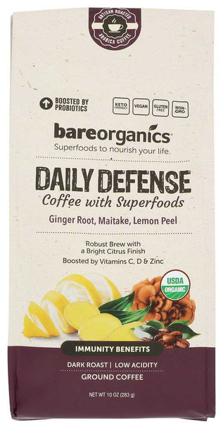 BAREORGANICS: Coffee Ground Daily Dfns, 10 OZ New
