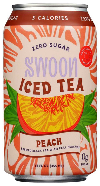 SWOON: Tea Peach Iced Zero Sugar, 12 fo New