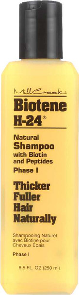MILL CREEK: Biotene H-24 Natural Shampoo with Biotin and Peptides Phase I, 8.5 oz New