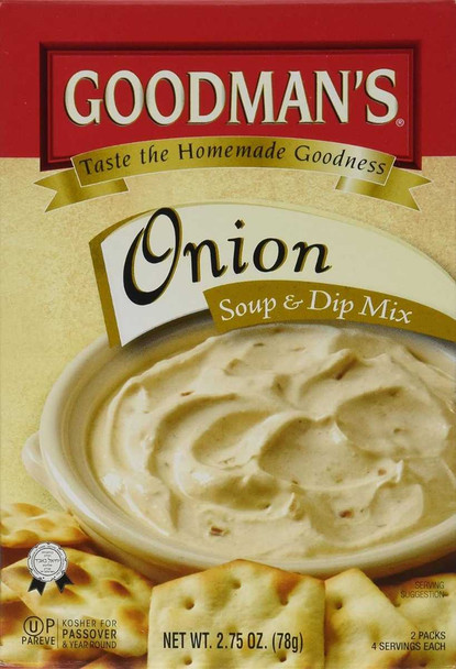GOODMANS: Onion Soup and Dip Mix, 2.75 oz New