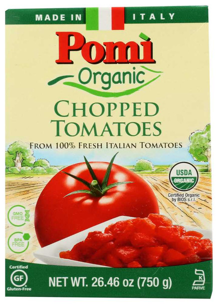 POMI: Tomatoes Chopped Organic, 26.46 oz New