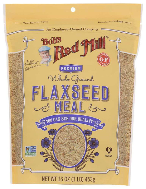 BOBS RED MILL: Premium Whole Ground Flaxseed Meal, 16 oz New