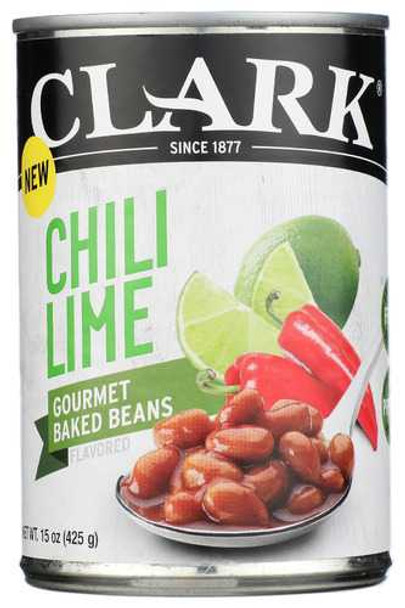 CLARK FOODS: Chili Lime Gourmet Baked Beans, 15 oz New