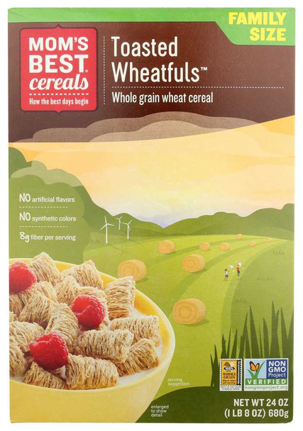 MOM'S BEST: Cereals Toasted Wheat-Fuls, 24 oz New