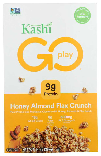 KASHI: Go Lean Crunch! Honey Almond Flax Cereal, 14 oz New