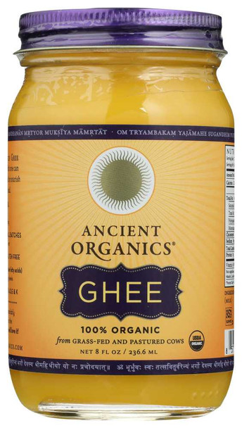 ANCIENT ORGANICS: Organics Ghee Butter, 8 fo New