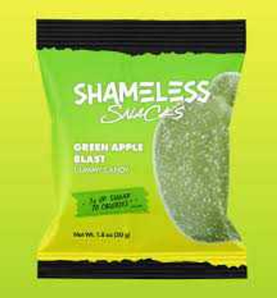 SHAMELESS SNACKS: Gummy Green Apple, 1.8 oz New