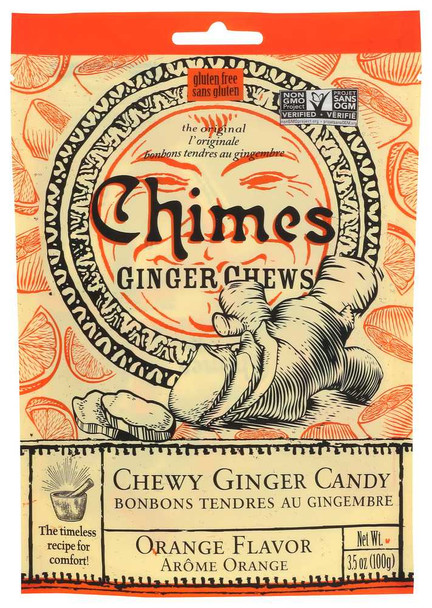 CHIMES: Ginger Chew Orange, 3.5 OZ New