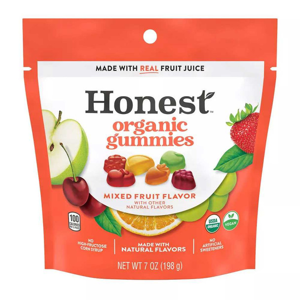 HONEST: Mixed Fruit Flavored Organic Gummies, 7 oz New