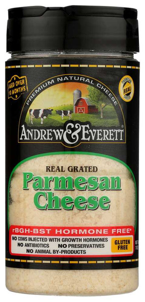 ANDREW & EVERETT: Grated Parmesan Cheese, 7 oz New