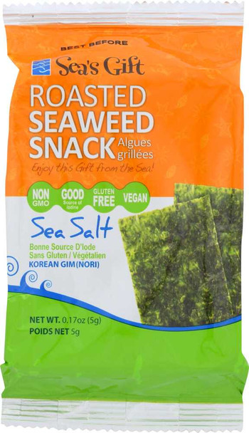 SEA'S GIFT: Roasted Seaweed Snack, .17 oz New