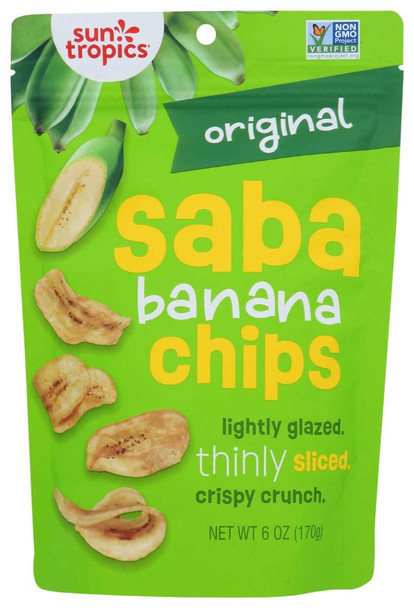 SUN TROPICS: Island Original Banana Chip, 6 oz New