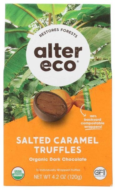 ALTER ECO: Salted Caramel Truffles, 4.2 oz New