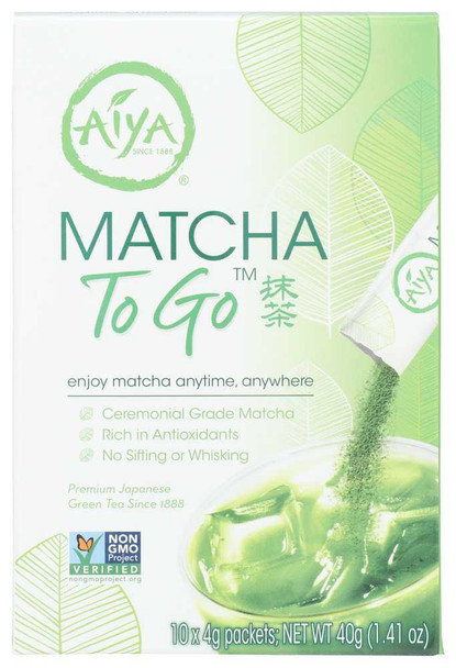 AIYA: Matcha To Go Sticks 10 Ct, 1 ea New