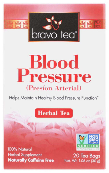 BRAVO TEAS: Tea Blood Pressure, 20 BG New
