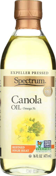 SPECTRUM NATURALS: Oil Canola Refined, 16 oz New