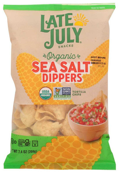 LATE JULY: Sea Salt Dippers Tortilla, 7.4 oz New