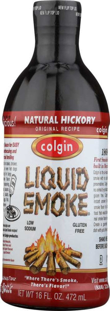 COLGIN: Liquid Smoke Natural Hickory, 16 oz New
