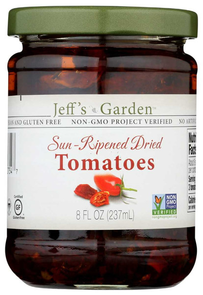 JEFF'S NATURALS: Sun-Ripened Dried Tomatoes, 8 oz New