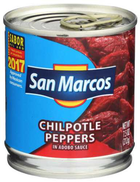 SAN MARCOS: Chipotle Peppers in Adobo Sauce, 7.5 oz New