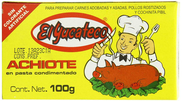 EL YUCATECO: Achiote Paste, 3.5 oz New