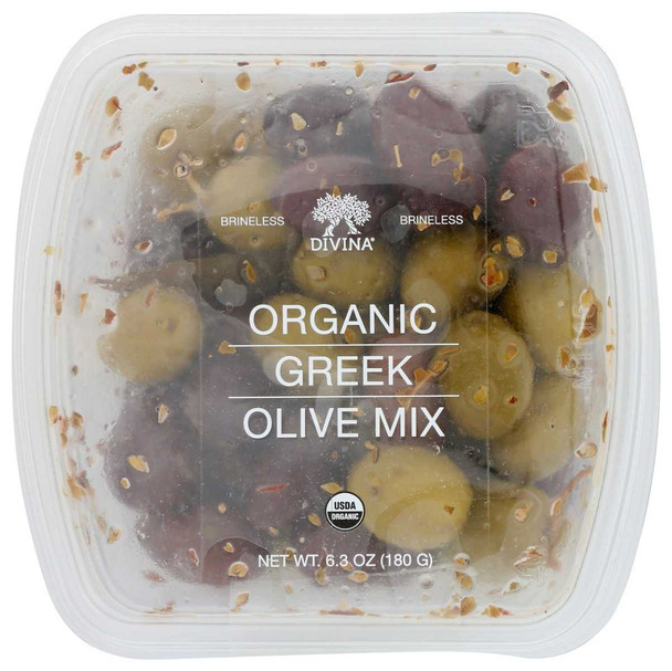 DIVINA: Olive Mix Greek Organic, 6.3 OZ New