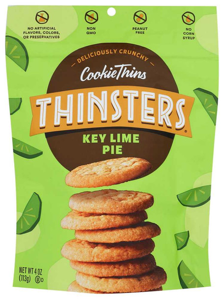 MRS THINSTERS: Cookie Thins Key Lime Pie, 4 oz New