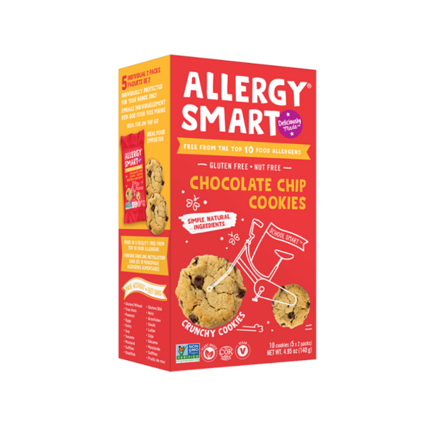 ALLERGY SMART: Chocolate Chip Cookies, 4.95 oz New