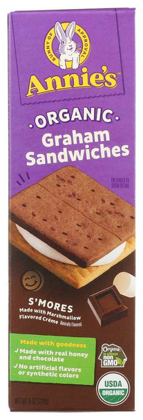ANNIES HOMEGROWN: Organic Smores Graham Sandwiches, 8 oz New