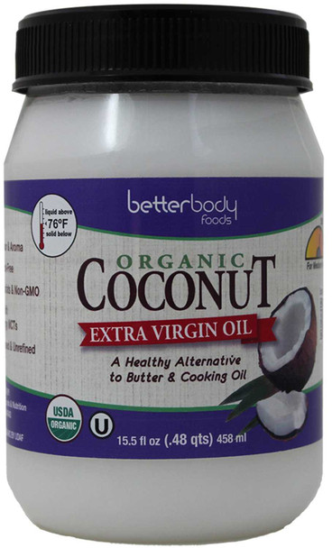 BETTERBODY FOODS: Organic Extra Virgin Coconut Oil, 15.5 oz New