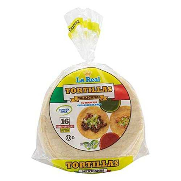 LA REAL: Tortilla Yllw Mexicanas, 16 OZ New