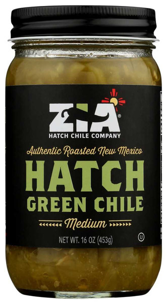 ZIA HATCH CHILE COMPANY: Hatch Green Chile Medium, 16 oz New