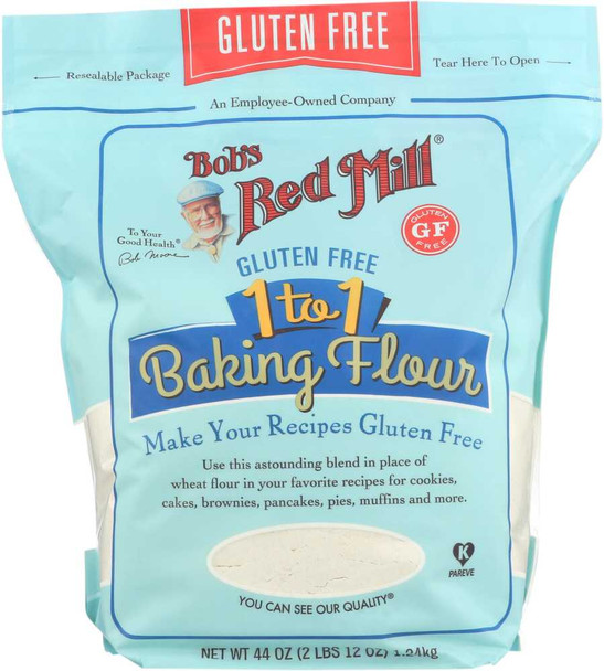 BOBS RED MILL: Baking Flour Gluten Free 1-to-1, 44 oz New