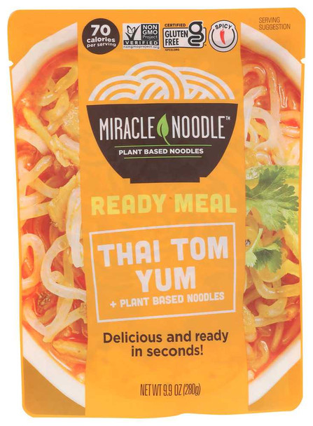 MIRACLE NOODLE: Ready To Eat Thai Tom Yum Noodle Soup, 280 gm New