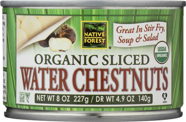 NATIVE FOREST: Organic Sliced Water Chestnuts, 8 oz New