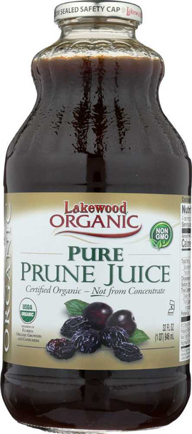 LAKEWOOD: Organic Pure Prune Juice, 32 oz New