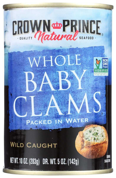 CROWN PRINCE: Boiled Baby Clams, 10 oz New