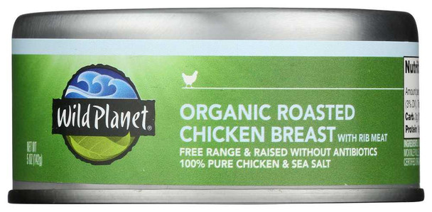 WILD PLANET: Organic Roasted Chicken, 5 oz New