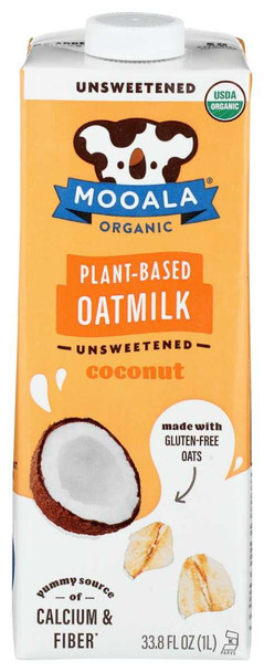 MOOALA: Unsweetened Coconut Oatmilk, 33.8 fo New