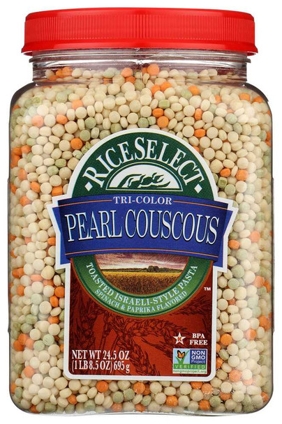 RICESELECT: Tri Color Pearl Couscous, 24.5 oz New