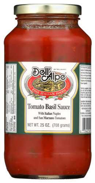 DELL ALPE: Sauce Tomato Basil, 25 OZ New
