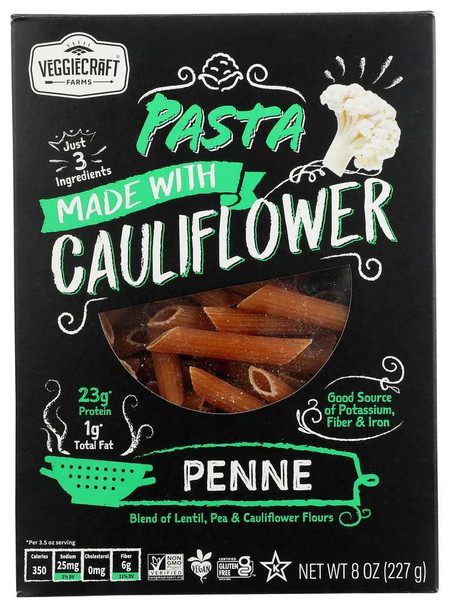 VEGGIECRAFT: Pasta Penne Cauli, 8 oz New