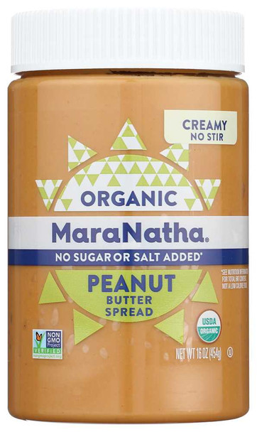MARANATHA: Peanut Butter No Stir No Sugar, 16 oz New