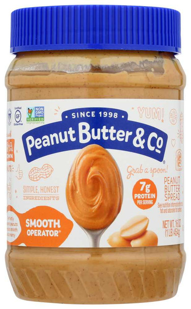 PEANUT BUTTER & CO: Smooth Operator Creamy Peanut Butter, 16 oz New