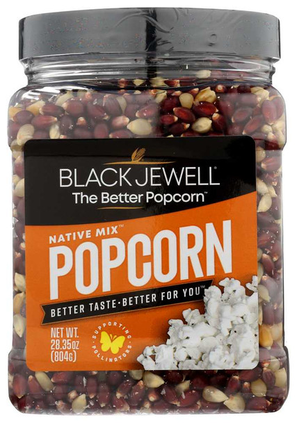 BLACK JEWELL: Popcorn Jar Native Mix, 28.35 oz New