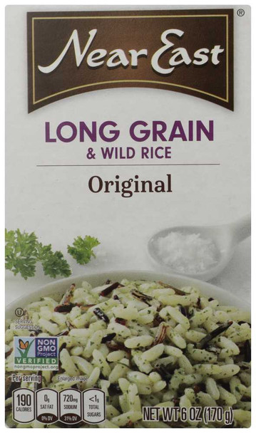 NEAR EAST: Long Grain and Wild Rice Mix Original, 6 Oz New