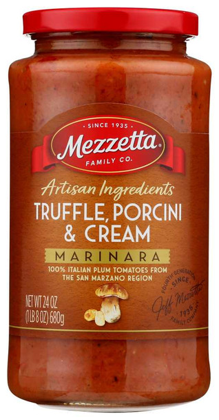 MEZZETTA: Truffle Porcini And Cream Marinara, 24 oz New