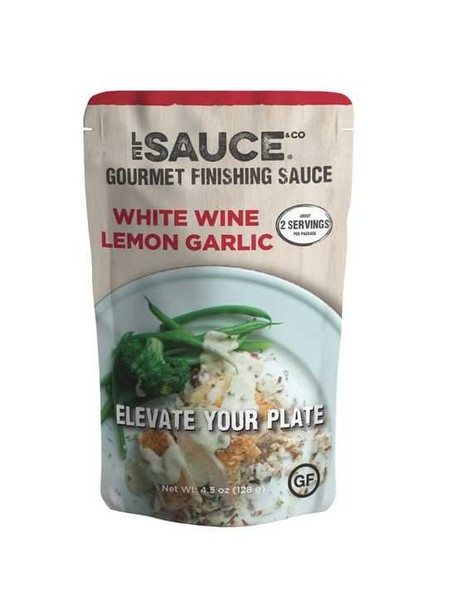 LE SAUCE & CO: White Wine Lemon Garlic Sauce, 4.5 oz New